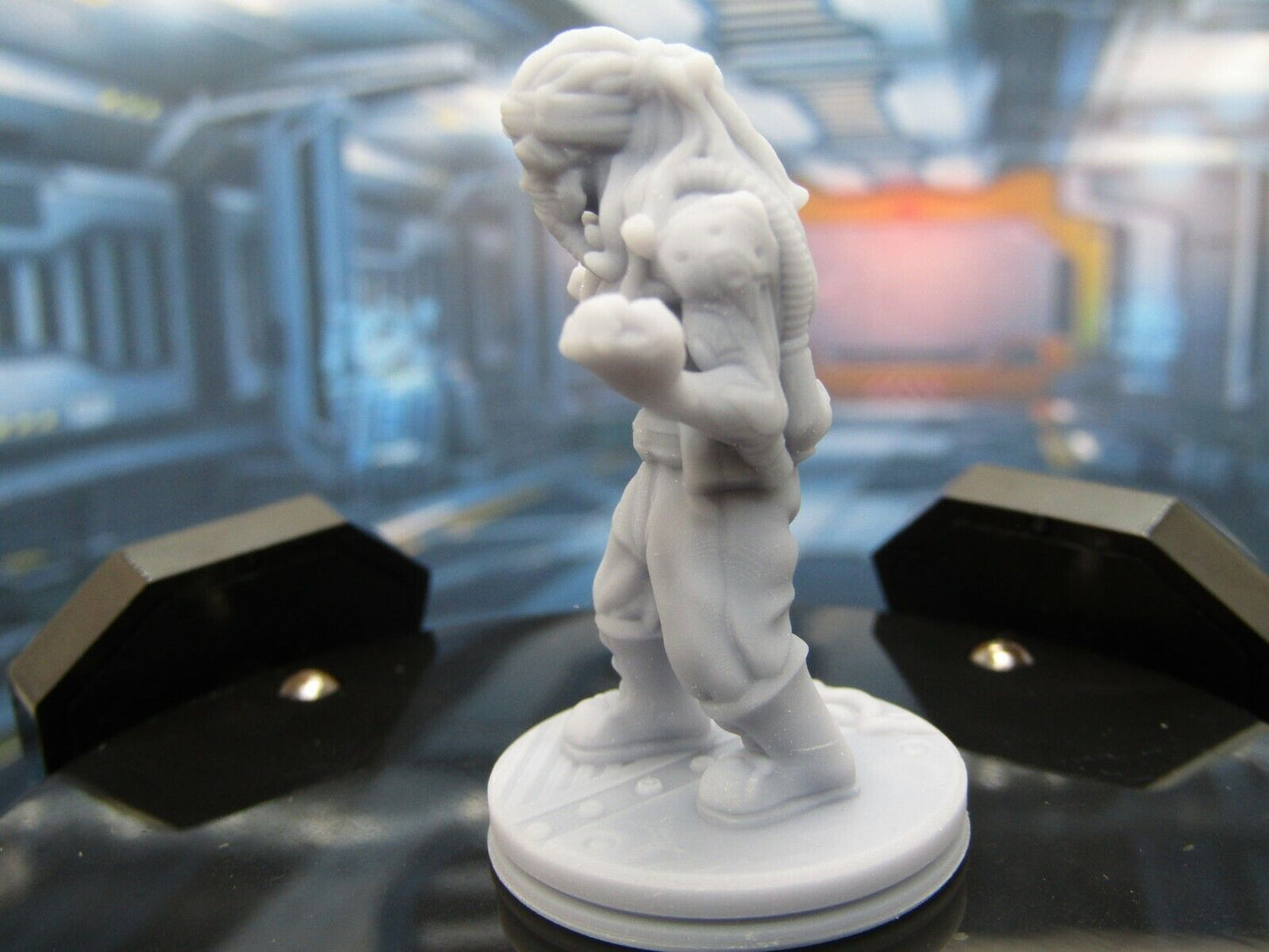 Space Crew Hired Muscle Man Mini Miniature Figure Scenery Terrain 3D Printed