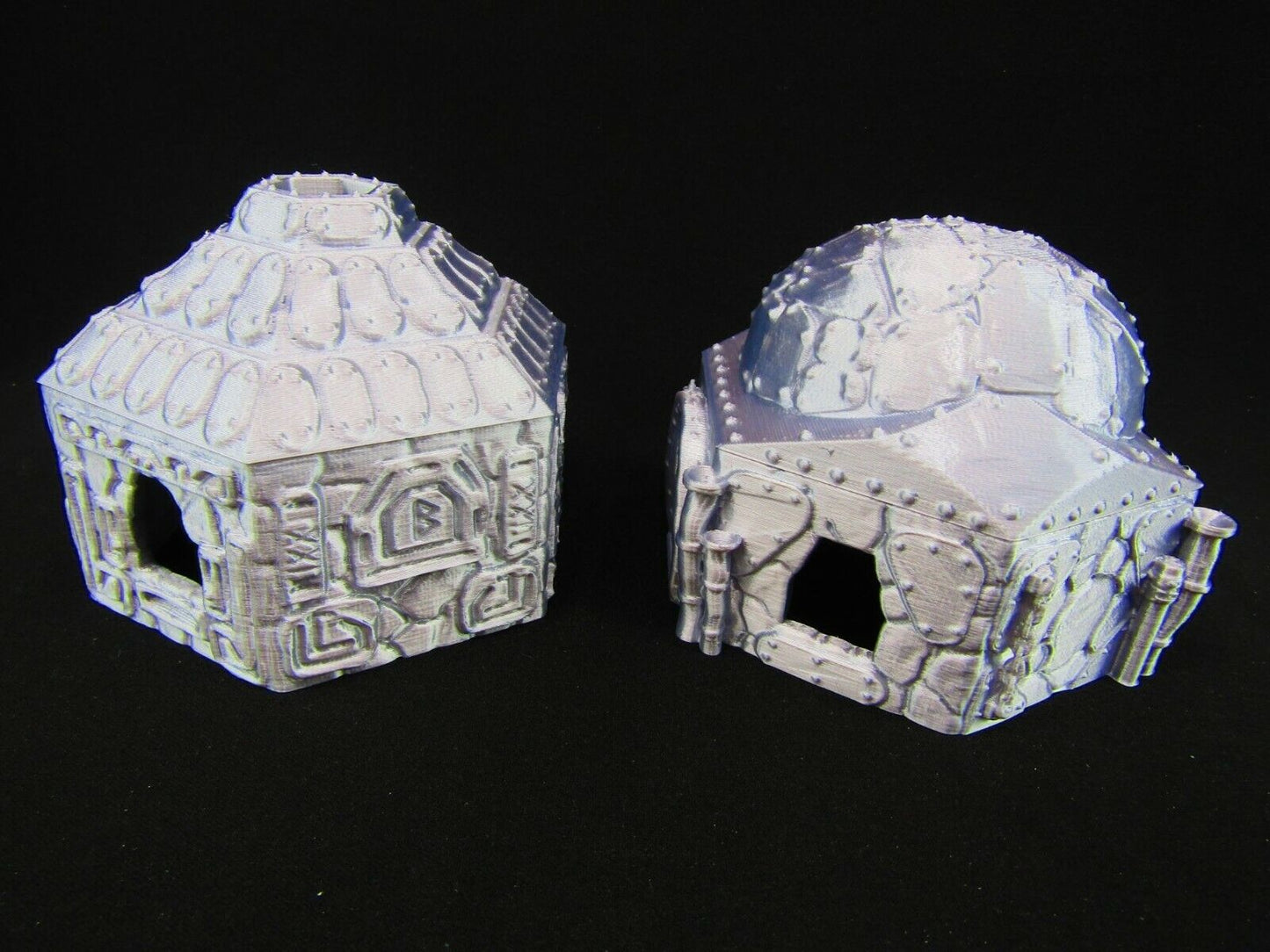 Dwarven Huts Houses Homes Scatter Terrain Scenery 3D Printed Mini Miniature