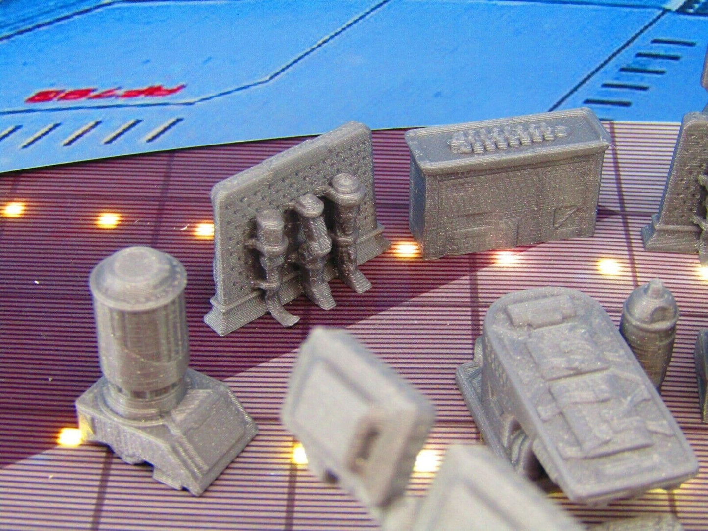 17pc Black Market Unlicensed Doctor's Office Laboratory Set Scenery SciFi Rpg