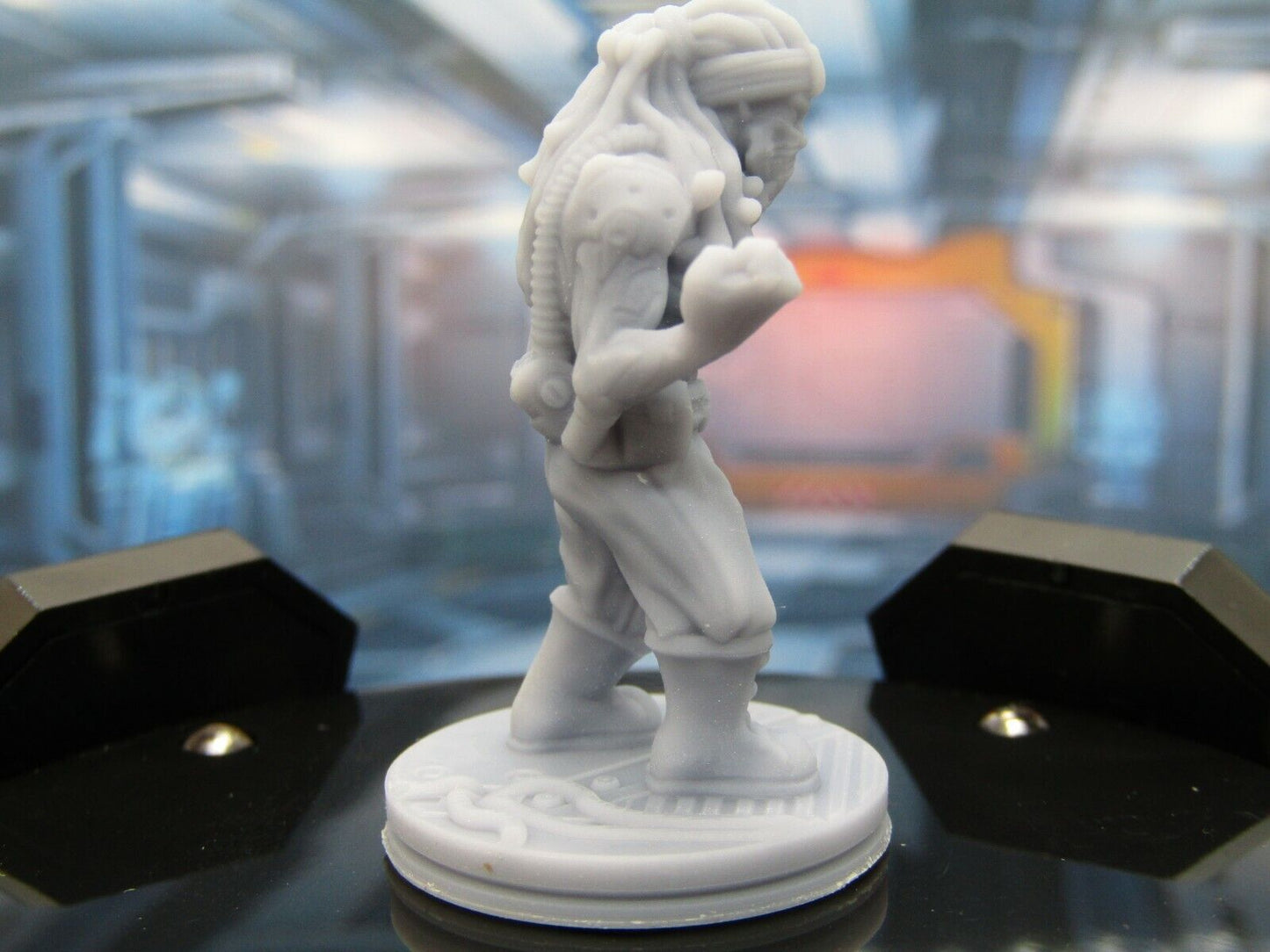 Space Crew Hired Muscle Man Mini Miniature Figure Scenery Terrain 3D Printed