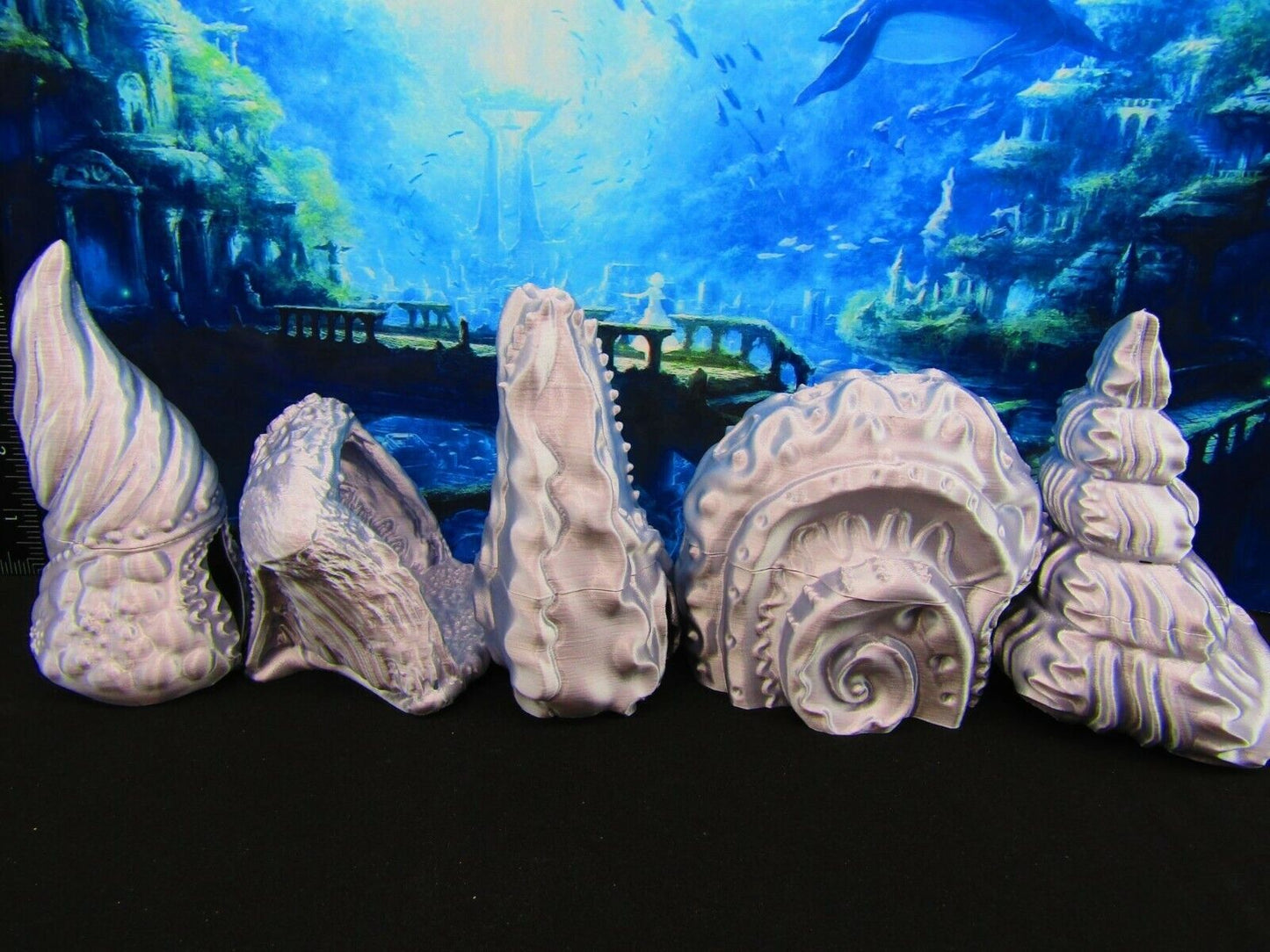 Sea Shell Village Scatter Terrain Scenery 3D Printed Mini Miniature Model