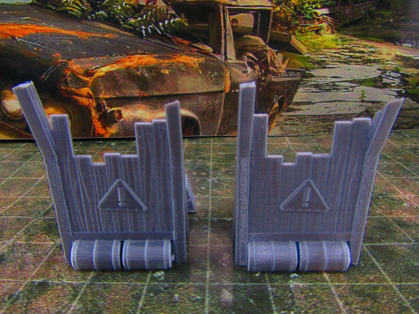 2pc Junk Pile Lookout Watch Posts Scatter Terrain Scenery Wasteland Apocalypse