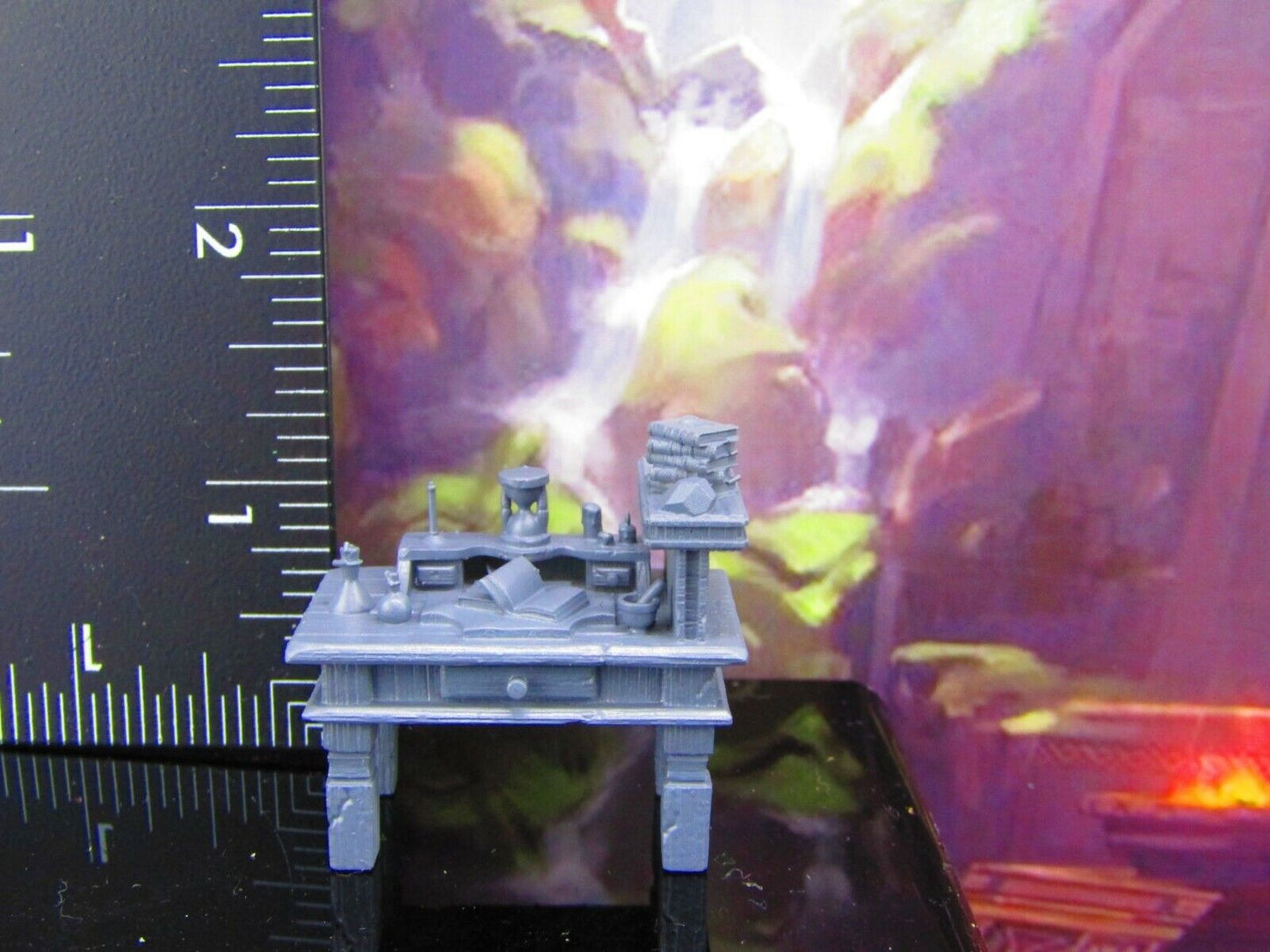 Alchemist Mad Scientist Workshop Desk Scatter Terrain Scenery Mini Miniature