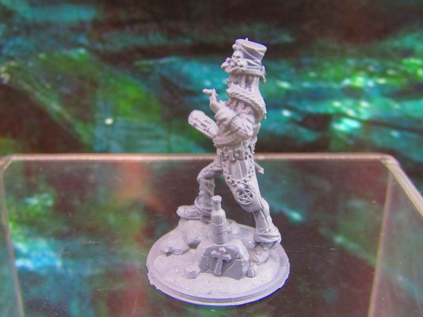 Voodoo Priest Witch Doctor Pose B Mini Miniature Figure 3D Printed Model