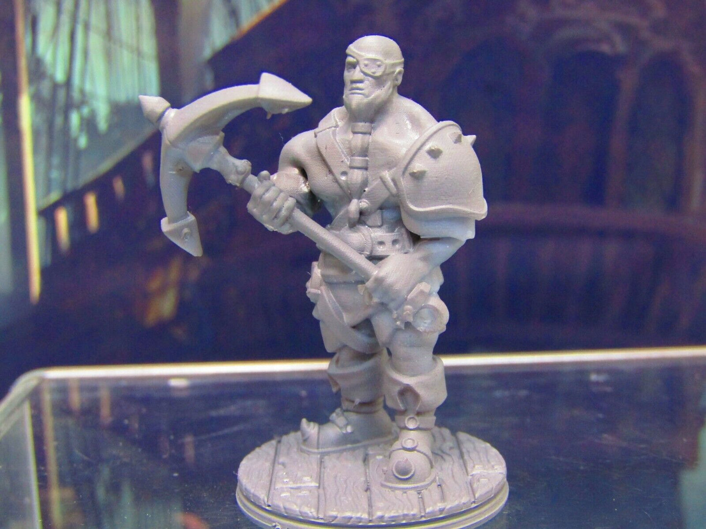 Pirate Muscleman Mini Miniature Figure 3D Printed Model 28/32mm Scale Fantasy