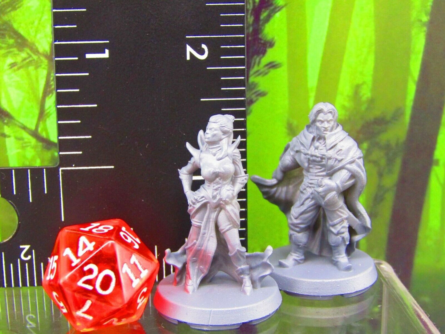 Vampire Royal Male / Female Pair Mini Miniatures 3D Printed Resin Model Figure