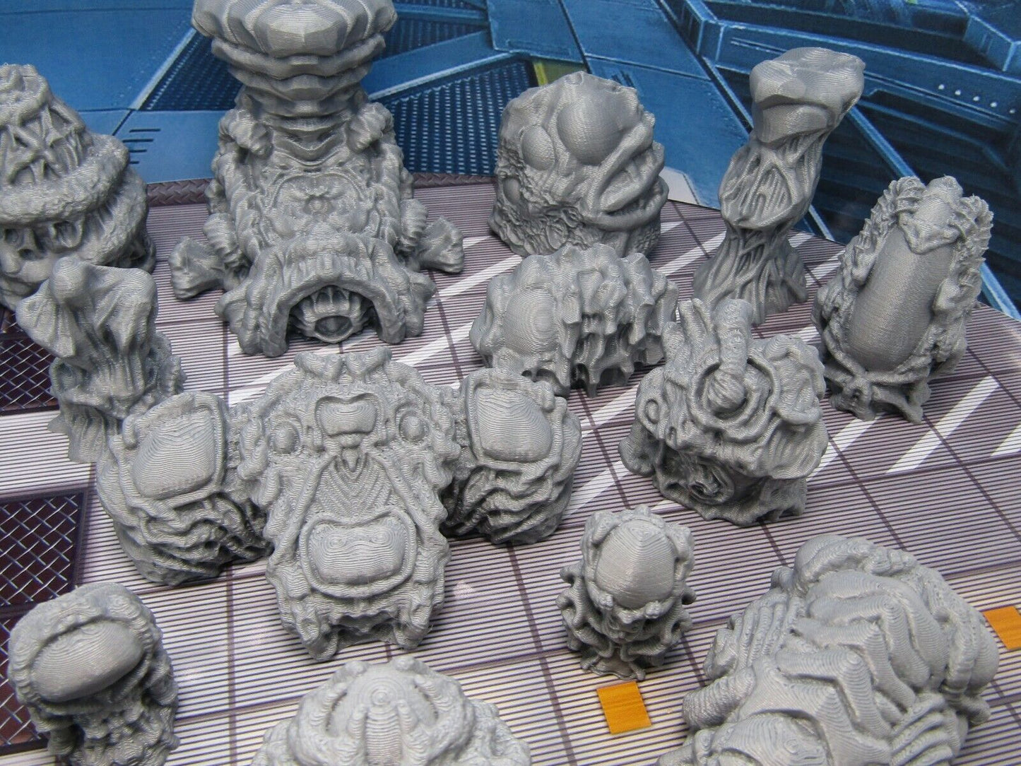 Alien Bio Space Ship Organic Scatter Terrain Scenery Miniature 3D Printed Model