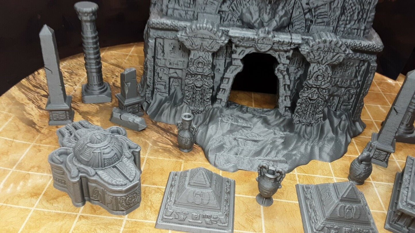 20 Piece Egyptian Tomb Mummy Pharaoh Encounter Set Scatter Terrain Scenery