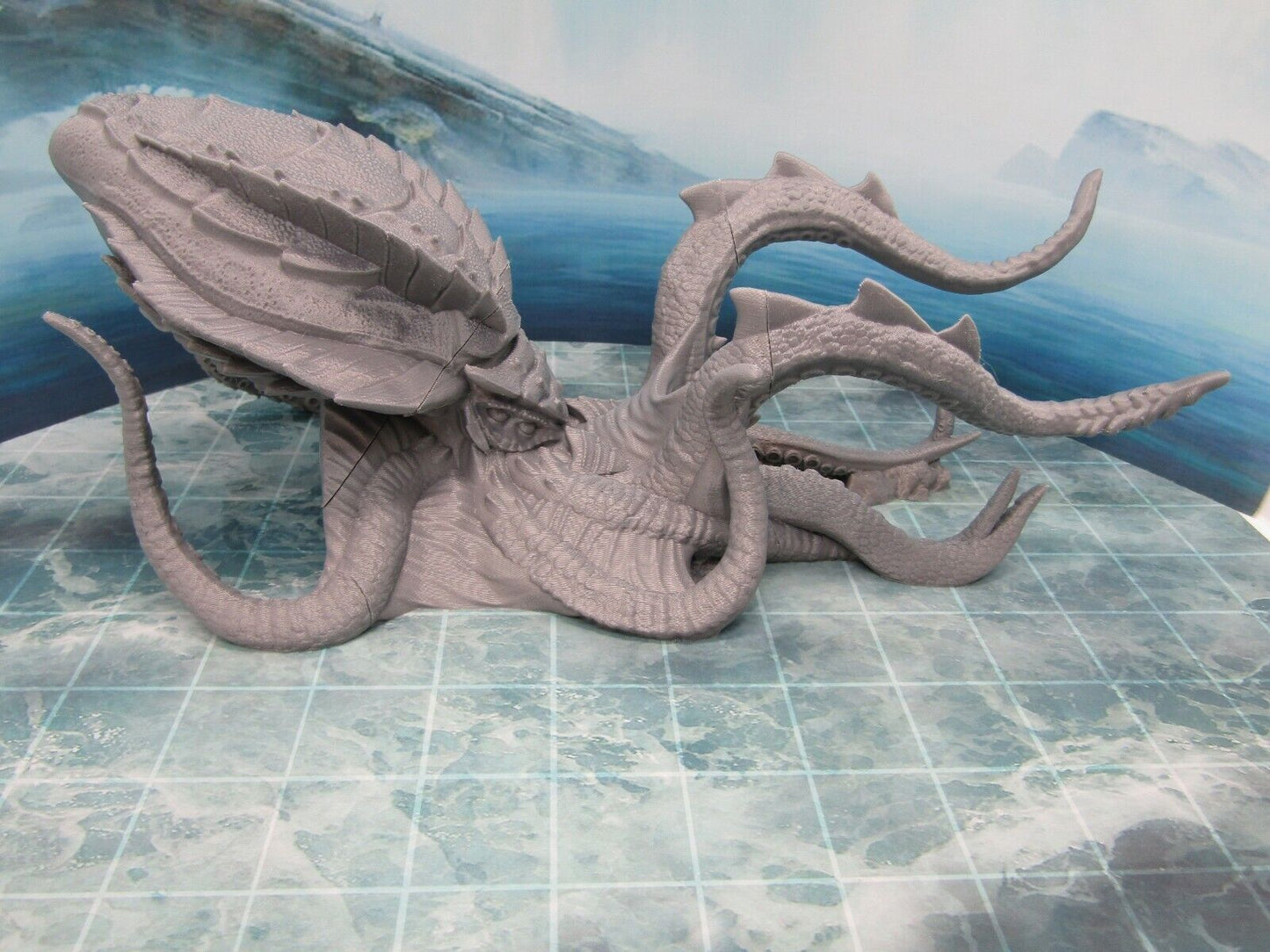 Kraken Sea Monster Mini Miniature Figure Scenery Terrain 3D Printed Model