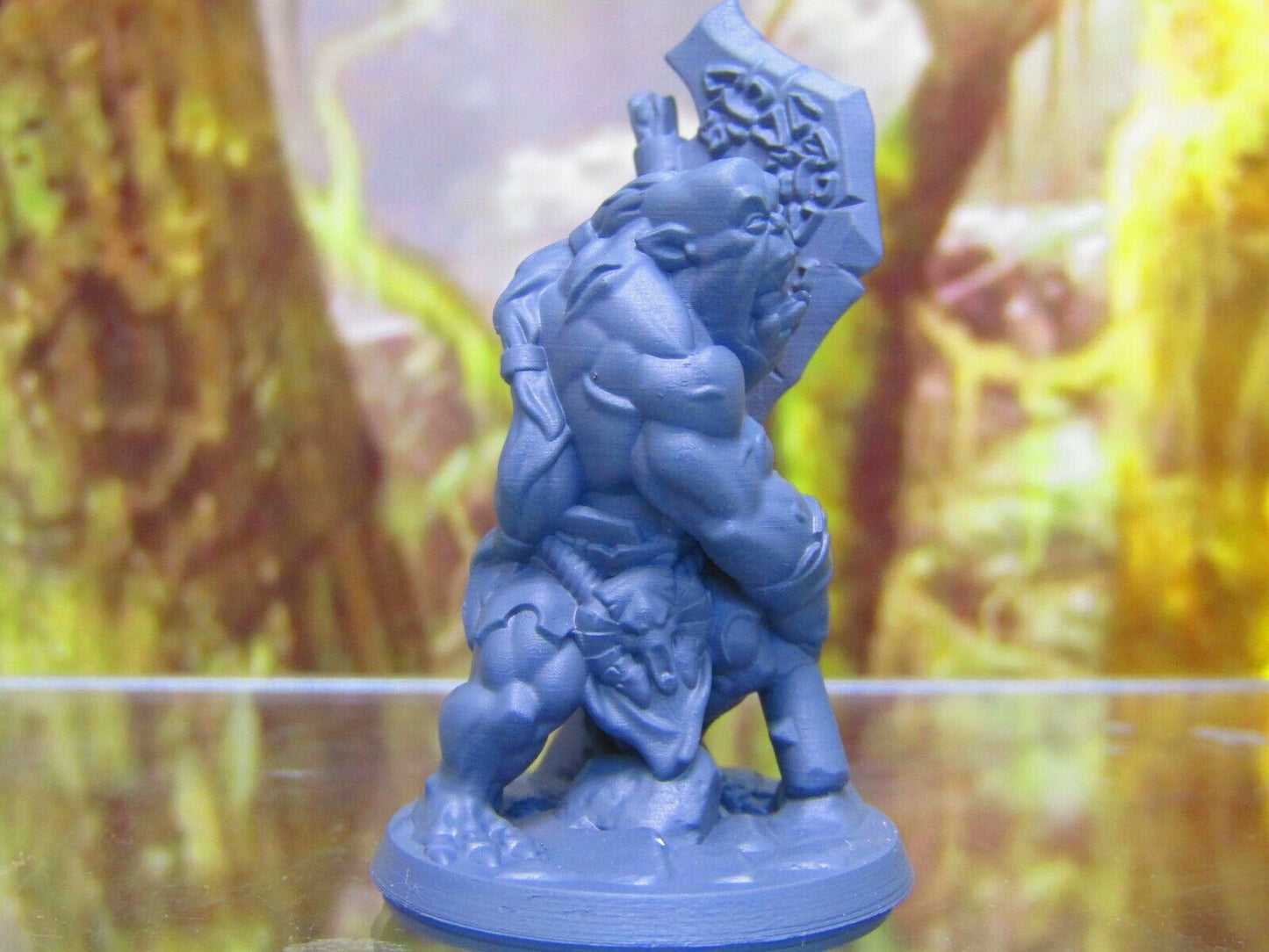 Orc Fighter Warrior Soldier w/ Battle Axe Mini Miniature Figure 3D Printed Model