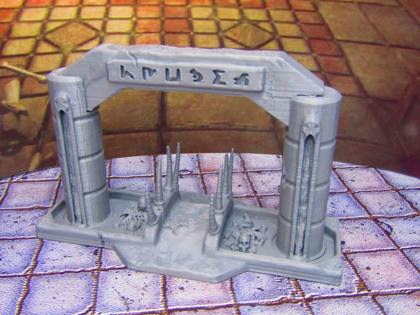 River of Blood Crossing Entryway Archway Bridge Entrance Scenery Scatter Terrain