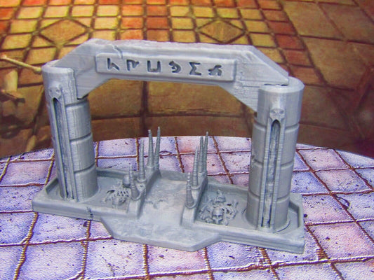 River of Blood Crossing Entryway Archway Bridge Entrance Scenery Scatter Terrain