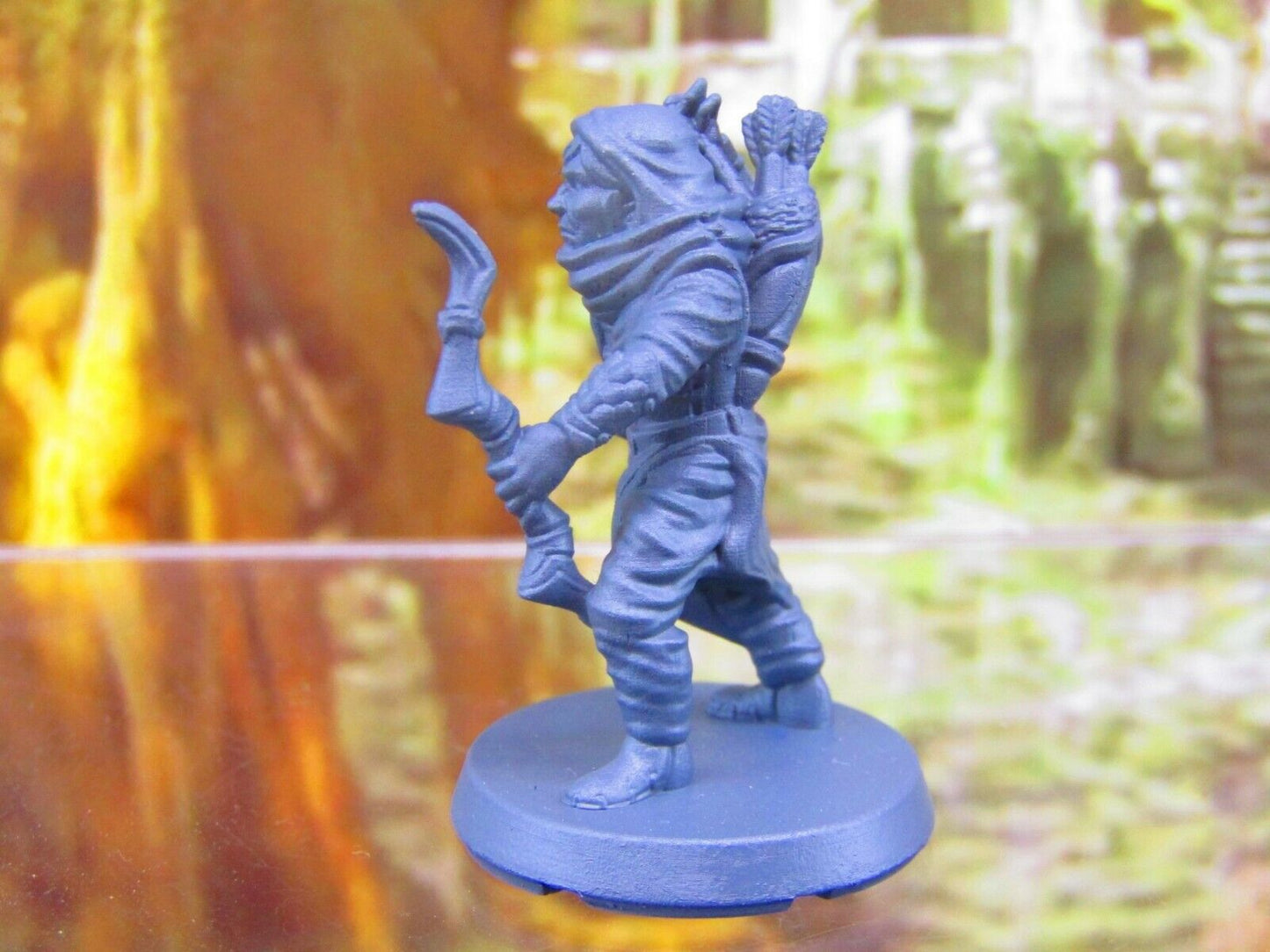 Half Elf Ranger Druid Player Character Mini Miniatures 3D Printed Resin Model