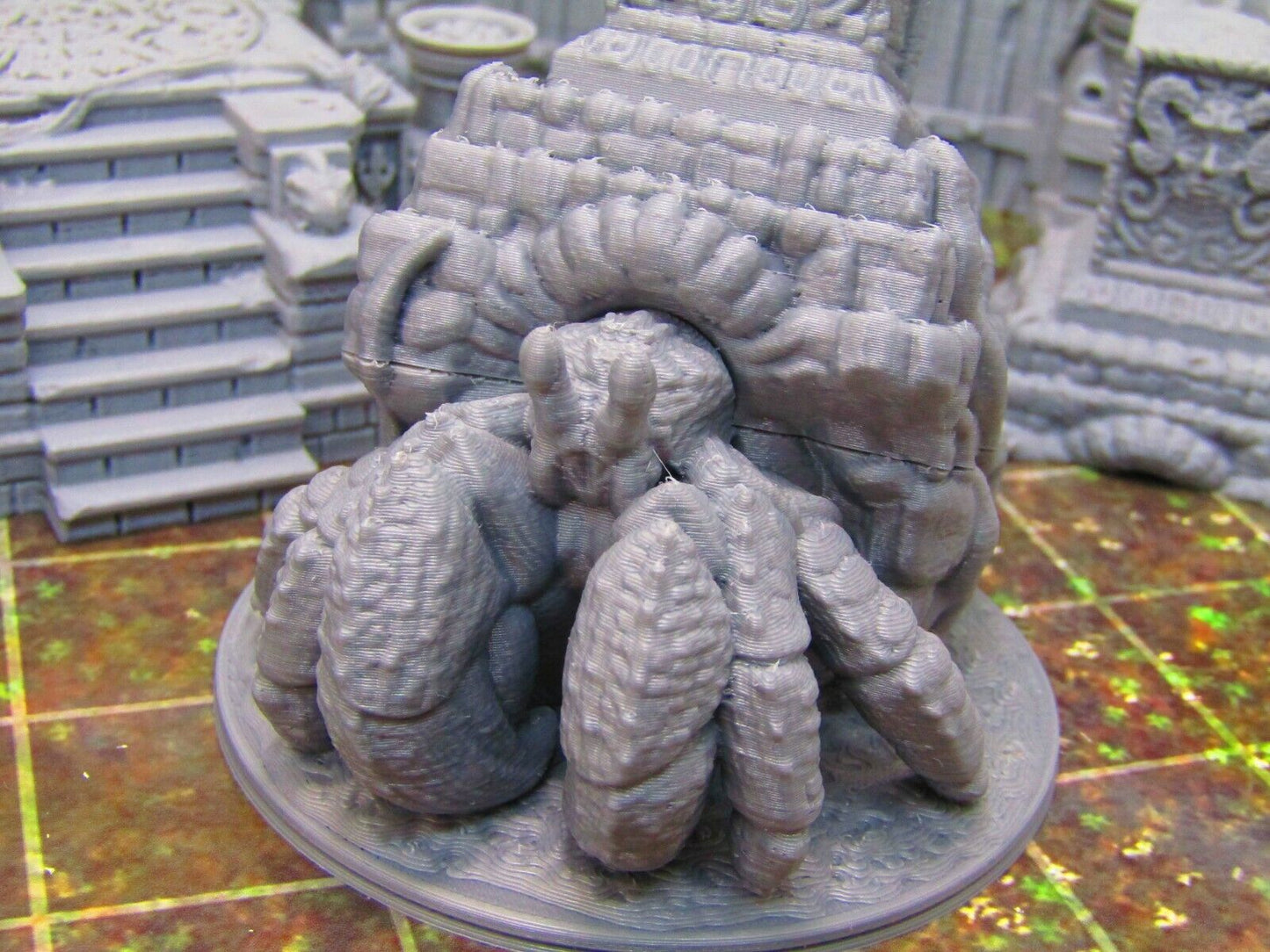 16 pc Ancient Jungle Temple Ruins Scatter Terrain Scenery 3D Printed Model