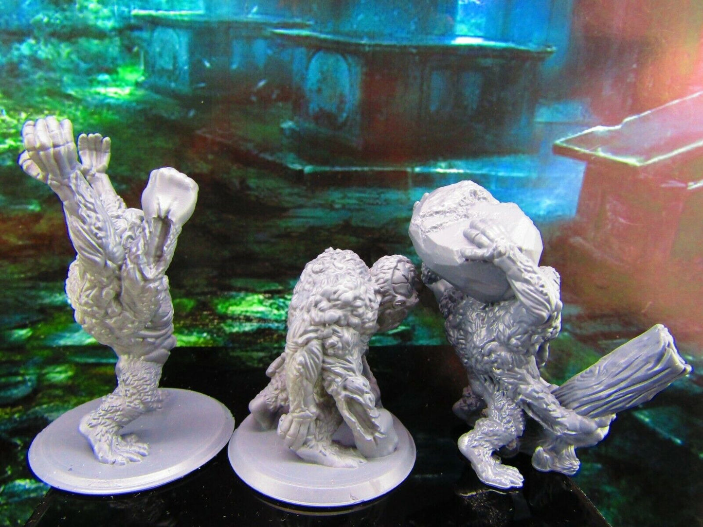 3pc Undead Zombie Mutant Gorilla Set Mini Miniature Model Character Figure