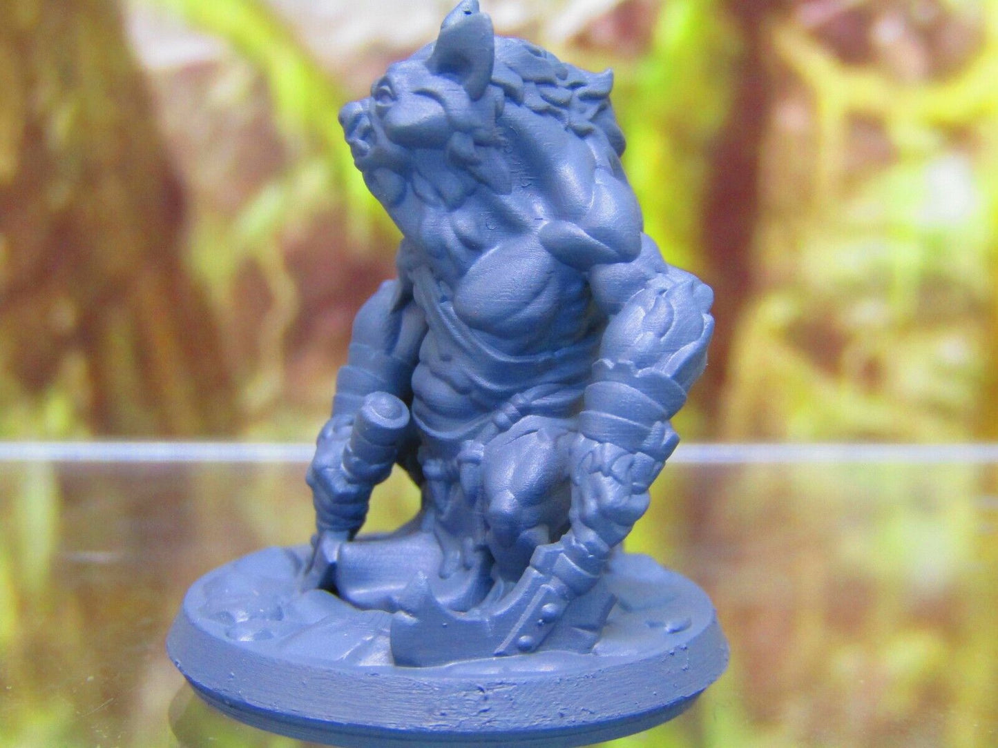 Hyenaman Fighter Warrior Soldier w/Spear/Shield Mini Figure 3D Printed Model