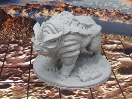 Alien Planet Beast Rhino Monster Mini Miniature Figure 3D Printed Model 28/32mm