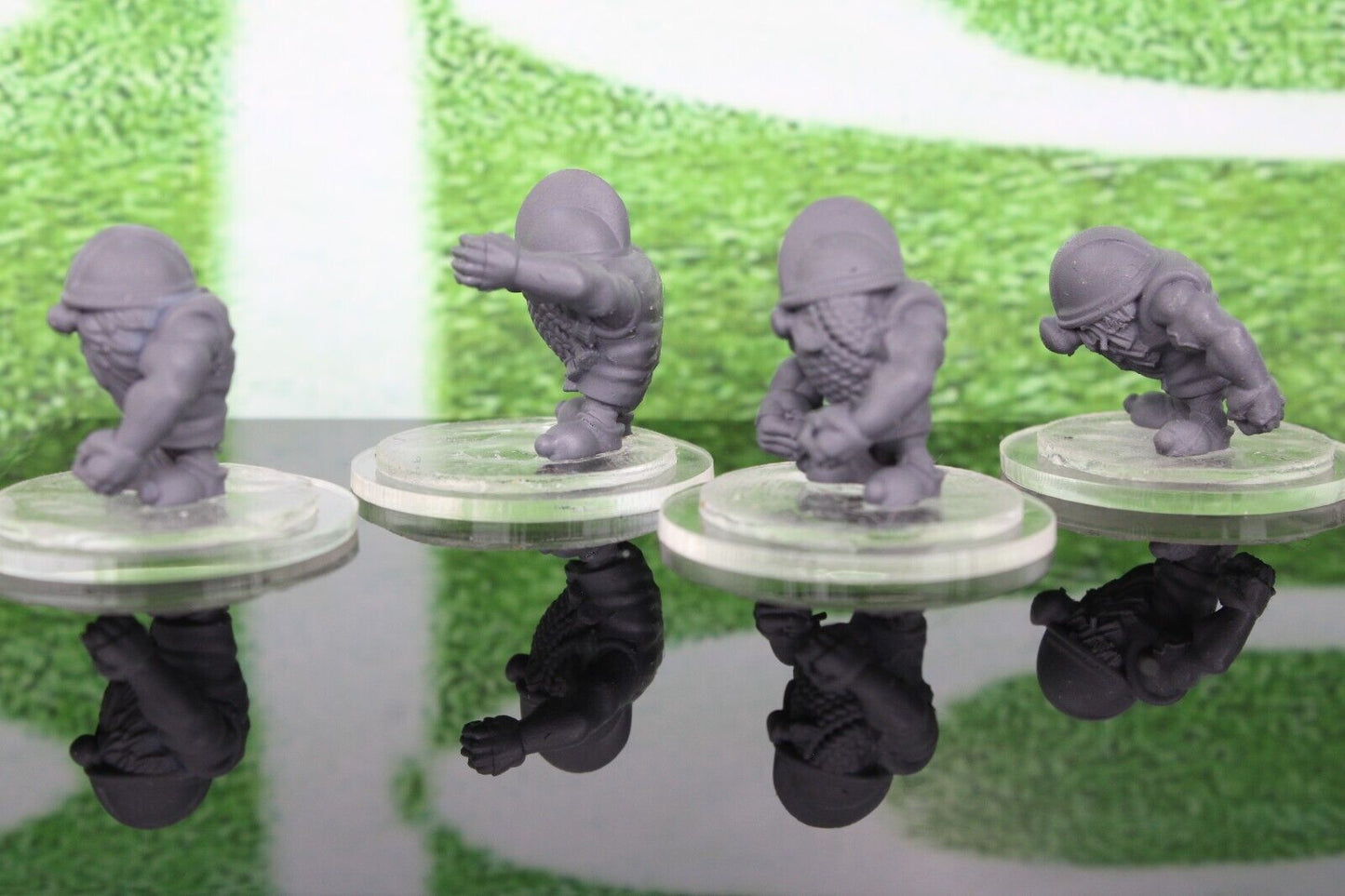 4pc Thrower Dwarves Mini Miniature Player Tabletop Blood Fantasy Football Bowl