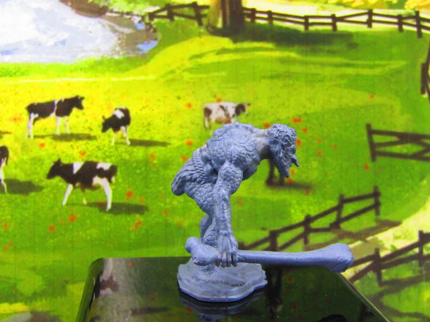 Troll W/ Bone Weapon Monster Encounter Mini Miniature Model Character Figure