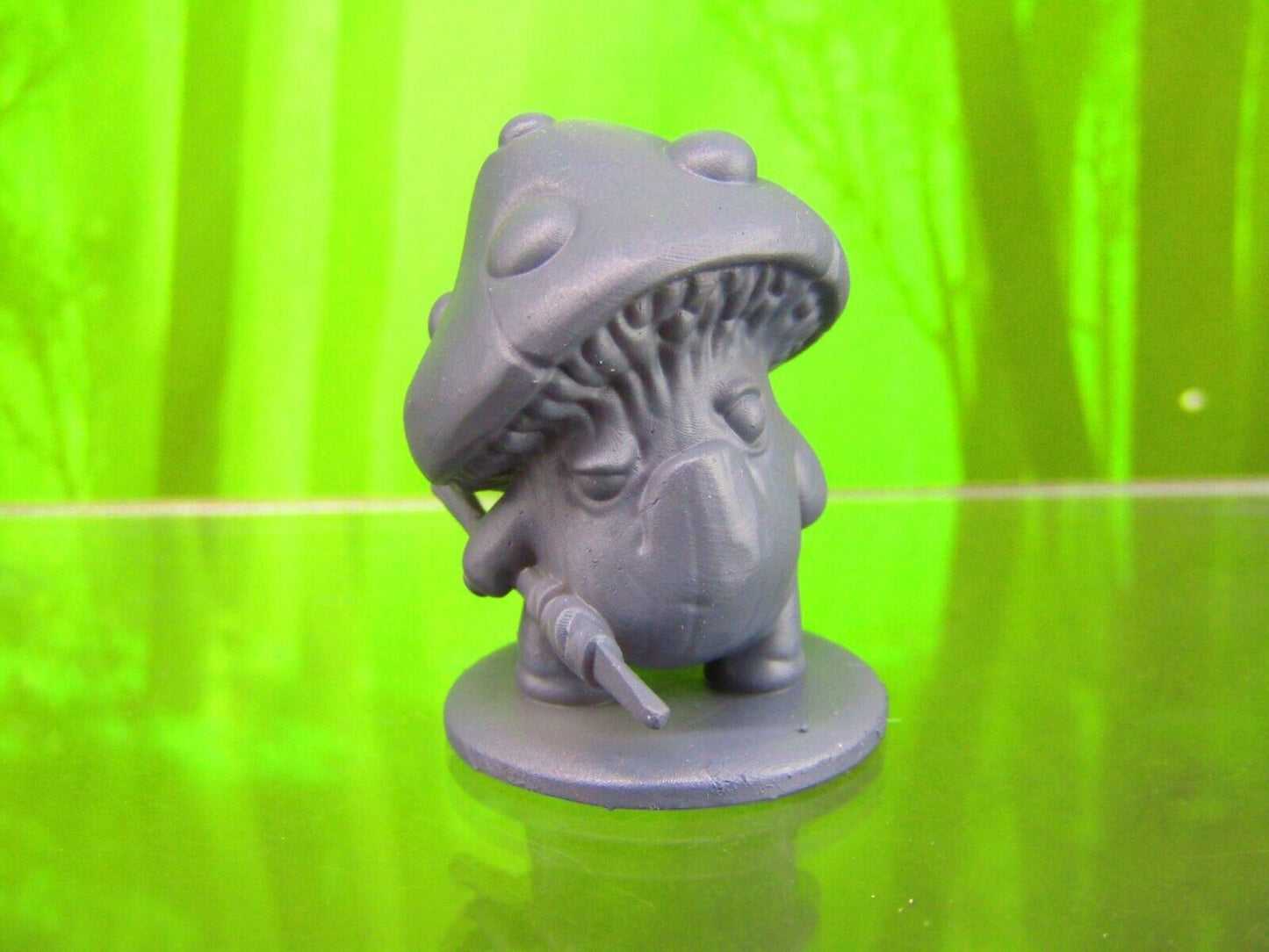 Shroomie Spearman Mushroom Men Myconid Fungus Folk Mini Figures 3D Printed Model