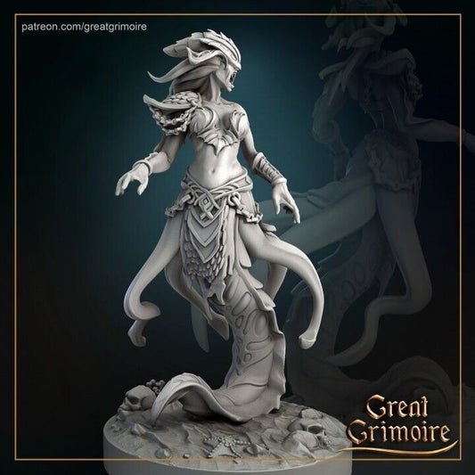 Scylla Mermaid Mini Miniature Model Figure RPG Tabletop Gaming D&D etc