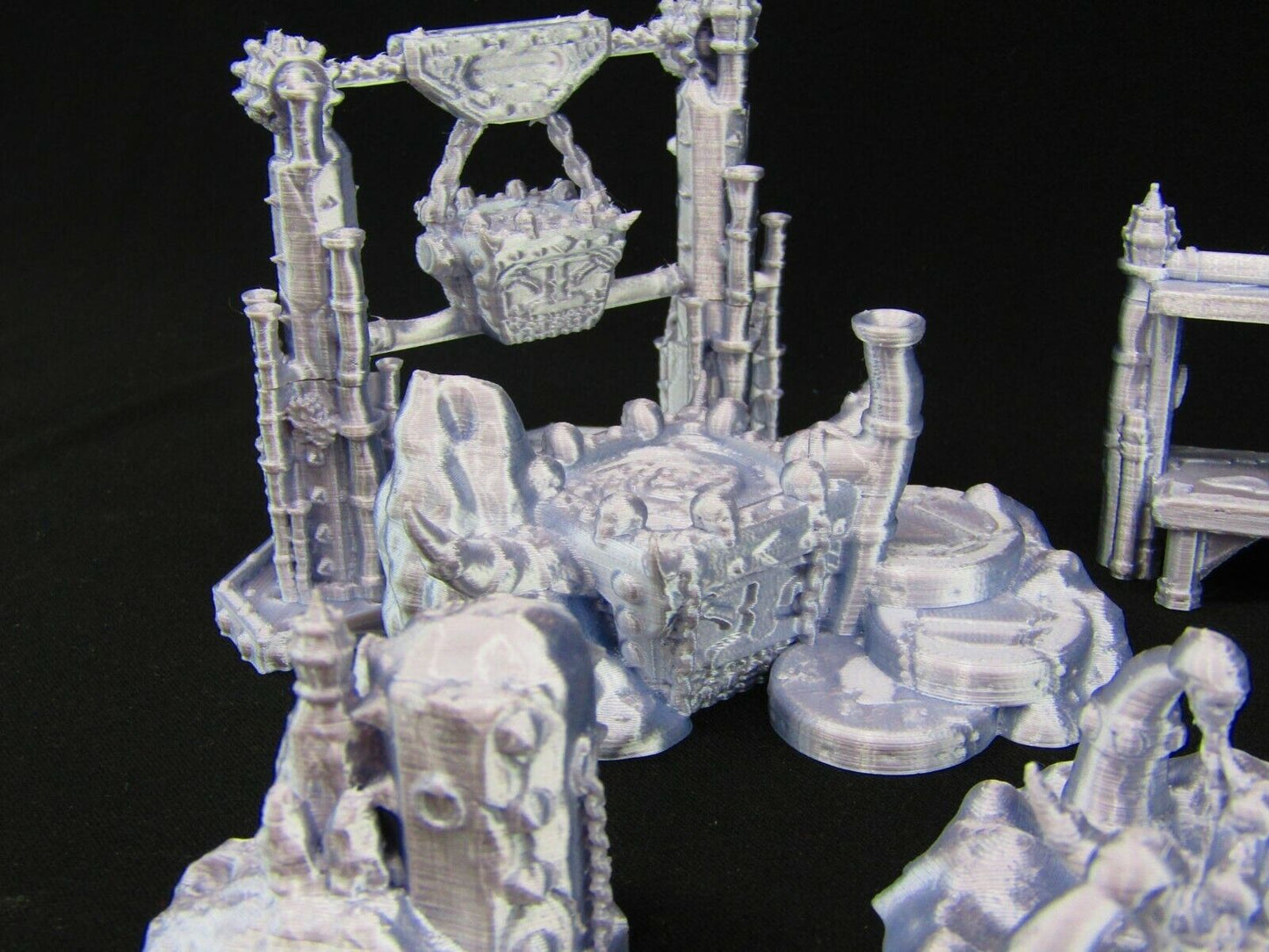 12pc Large Ironworks Iron Smelting Workshop Scatter Terrain Scenery 3D Printed