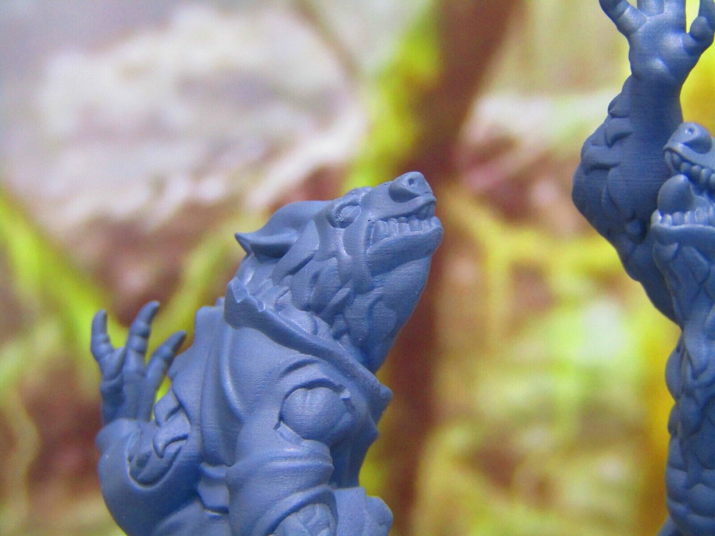 Wolfman Werewolf Pair Mini Miniature Figure 3D Printed Model 28/32mm Scale
