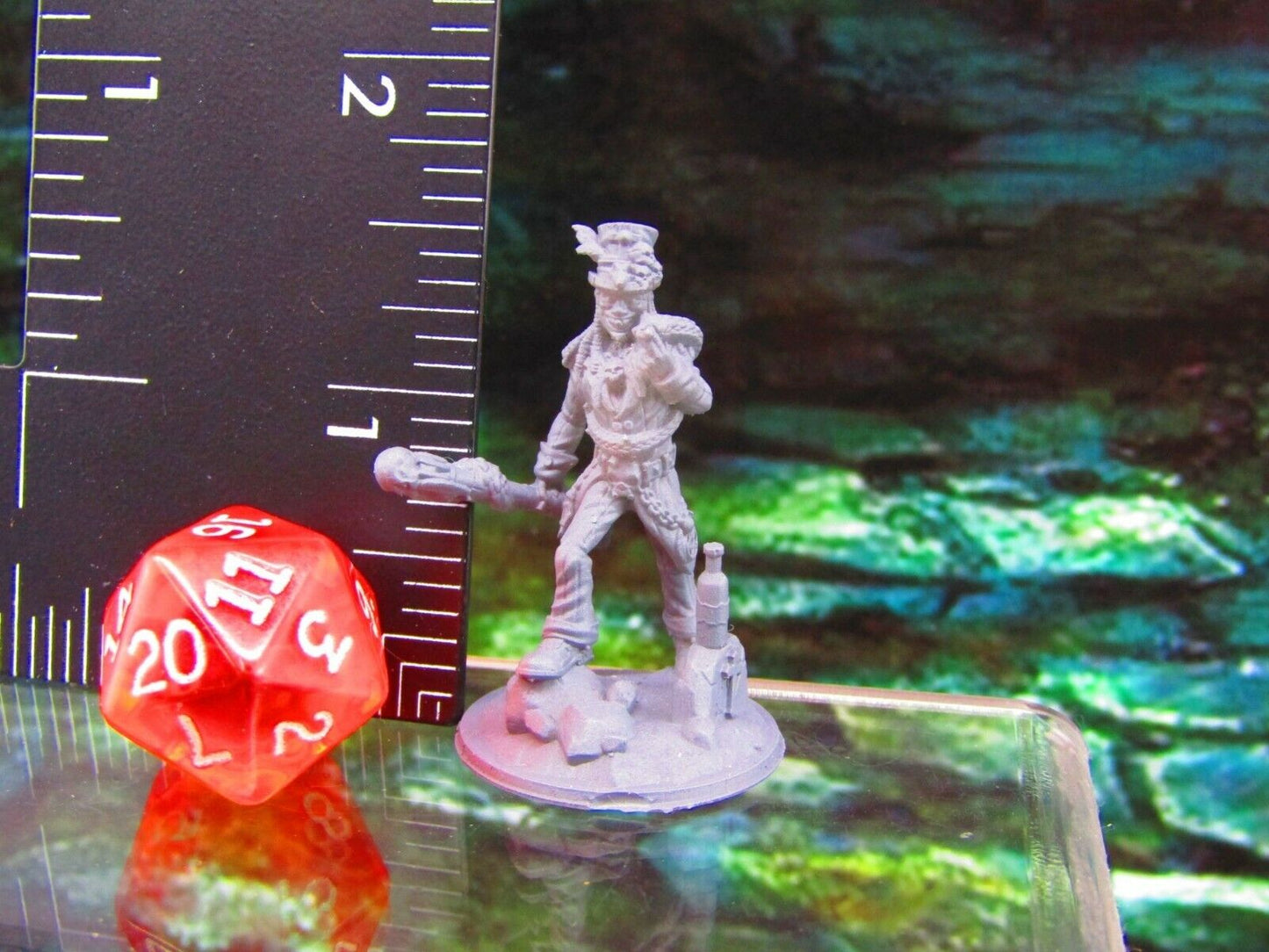 Voodoo Priest Witch Doctor Pose B Mini Miniature Figure 3D Printed Model