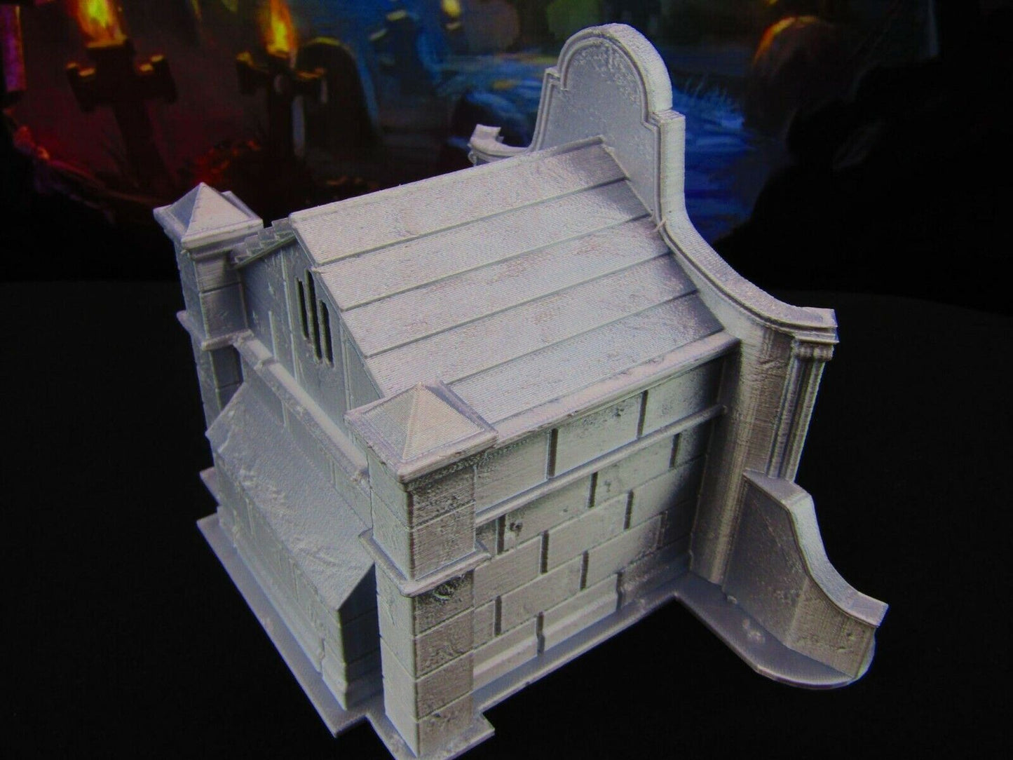 Large Tomb Underground Crypt Entrance for Graveyard / Cemetery Scatter Terrain