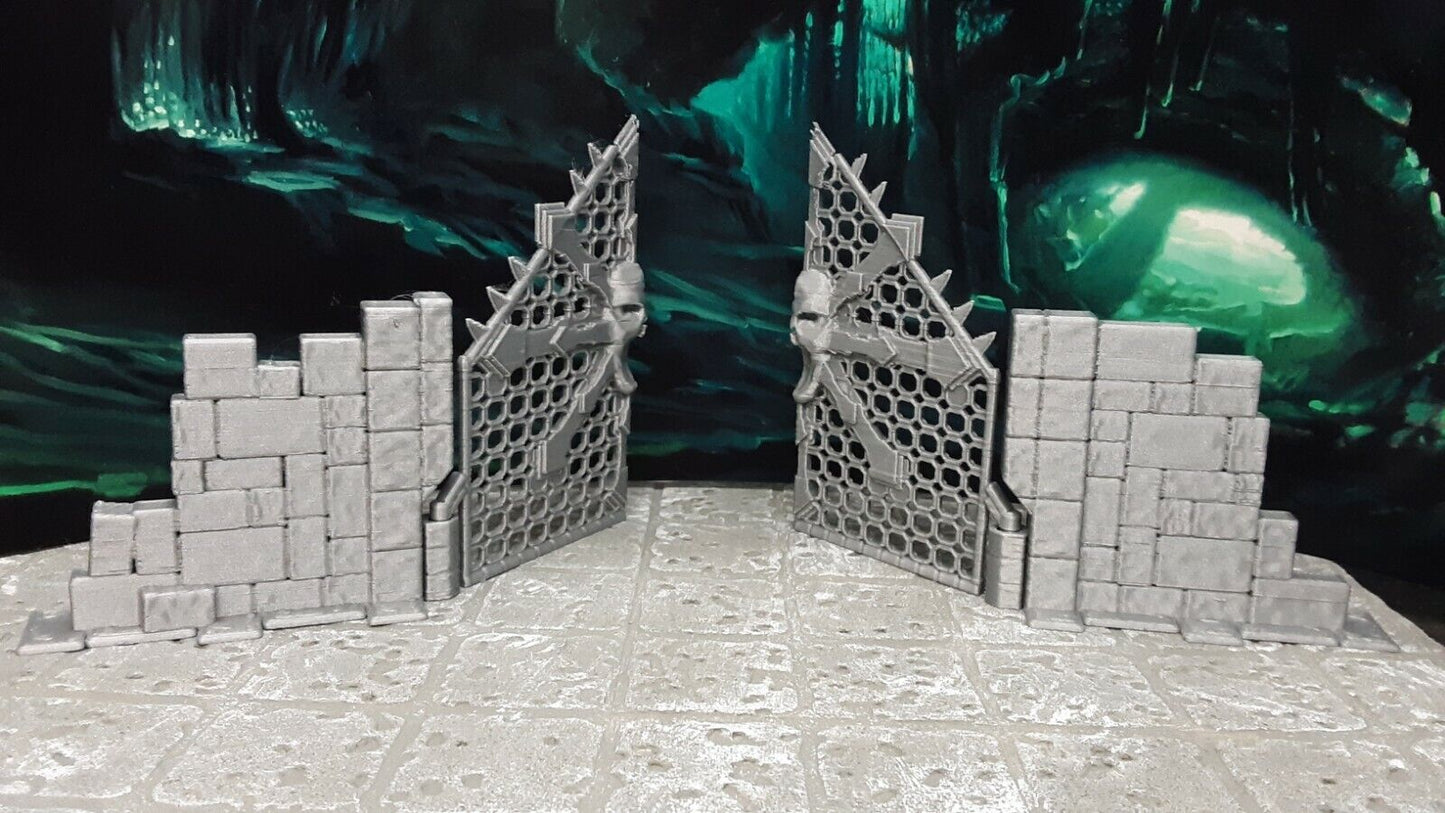 Chaos Gate Dungeon Door Miniature Model Mini Dungeons & Dragons 28mm 3D Printed
