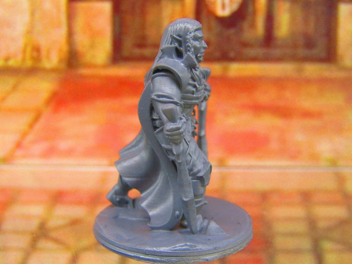 Dark Elf Warrior Dual Wielding Swordsman Mini Miniature Figure 3D Printed Model