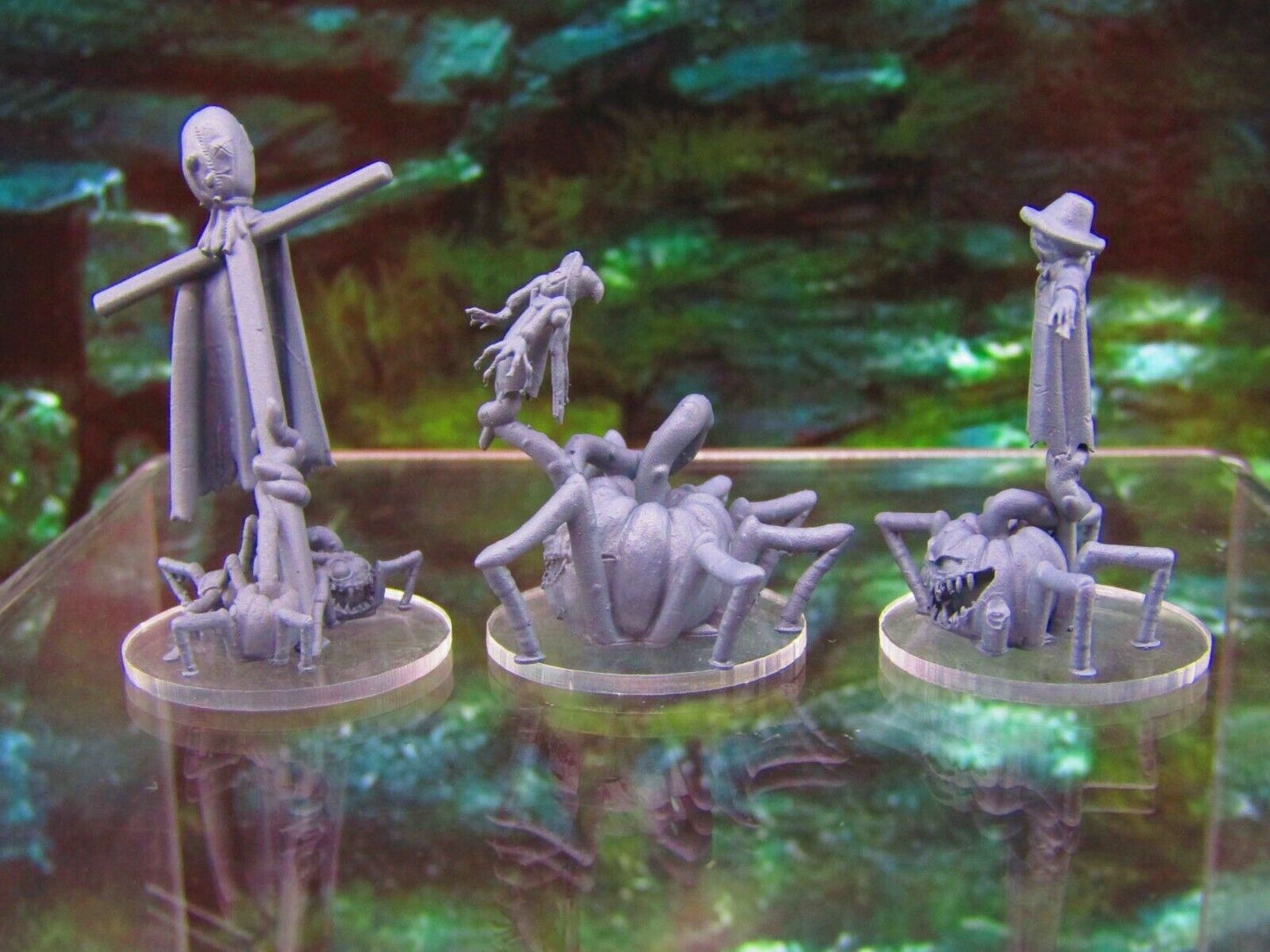 3pc Mutant Pumpkin Jack o Lantern Blights Mini Miniatures 3D Printed Model 28/32