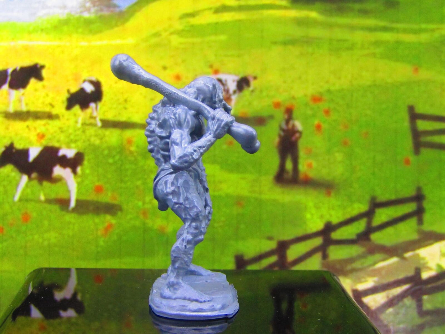 Skinny Troll W/ Club Monster Encounter Mini Miniature Model Character Figure