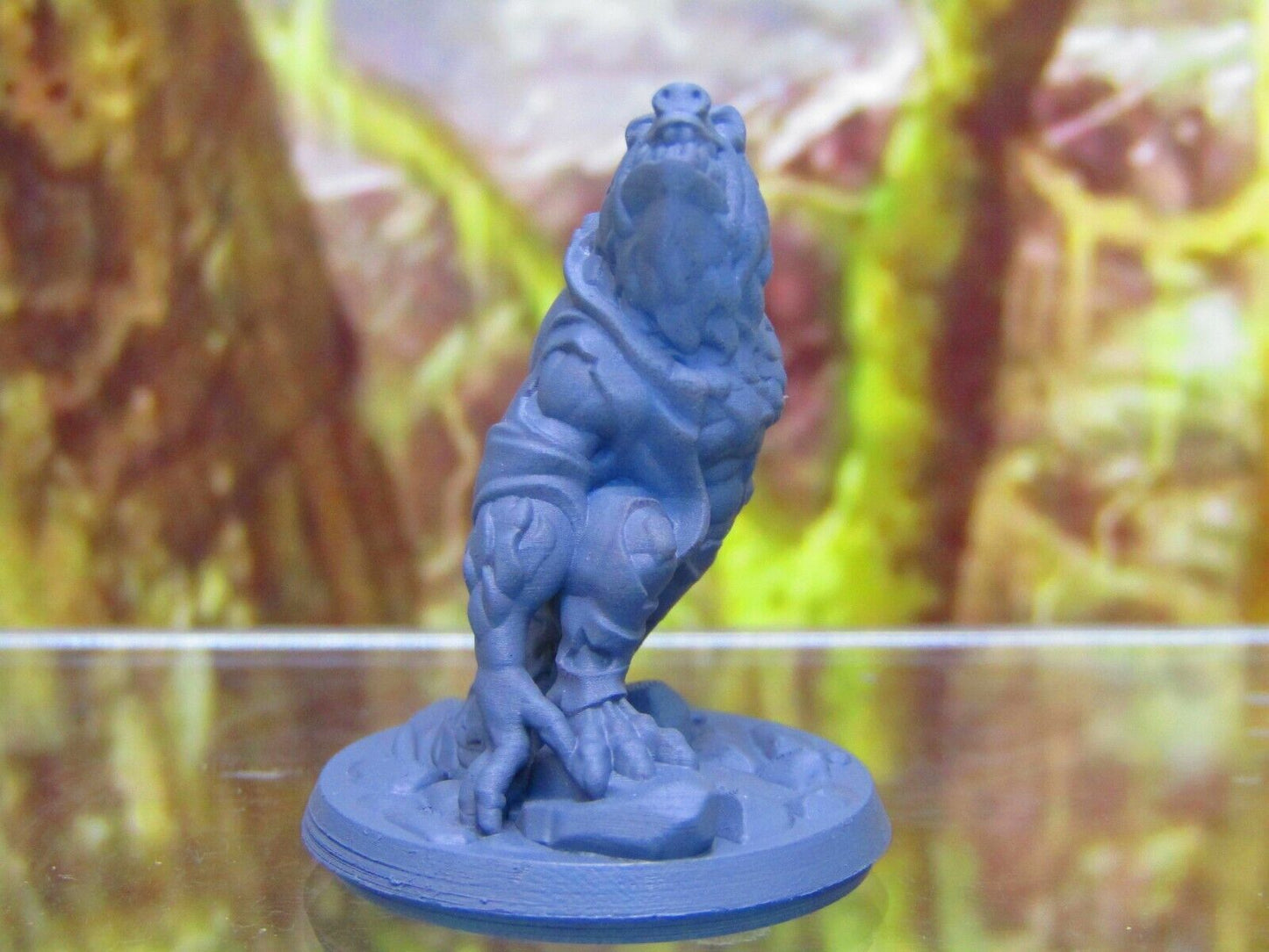 Wolfman Werewolf in Ragged Clothes Mini Miniature Figure 3D Printed Model 28/32m
