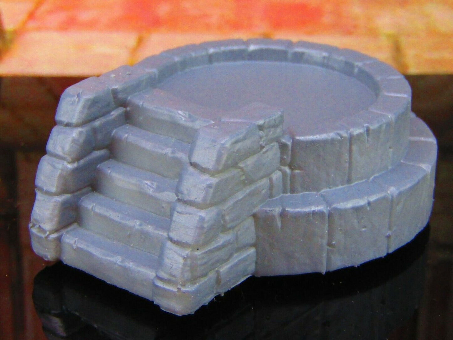 Stone Reflecting Pool / Wishing Well Scatter Terrain Scenery Mini Miniature
