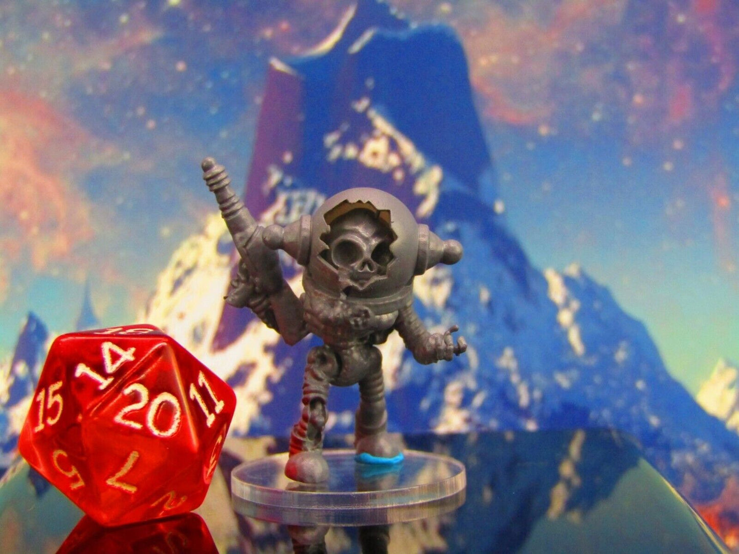 Skeletal Zeta Alien Invader B Mini Miniature Model Character Figure