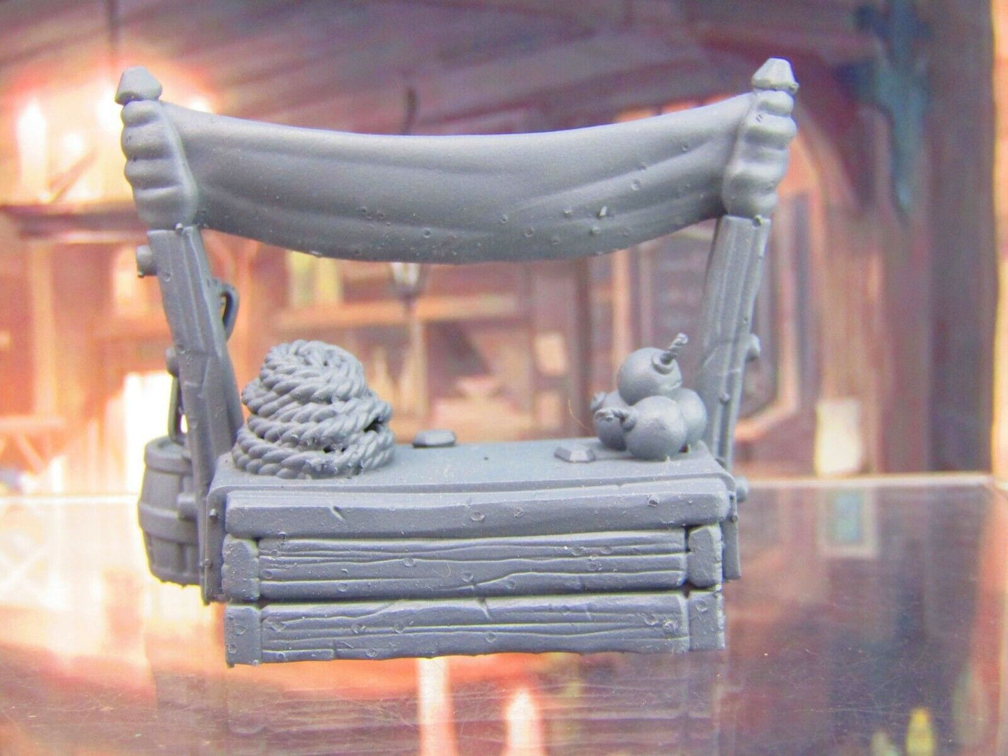 Roadside Trading Booth Shop Stand Scatter Terrain Scenery Tabletop Gaming Mini