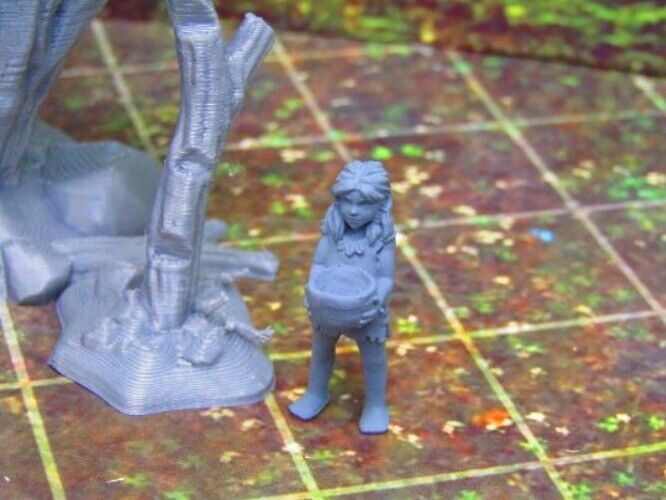 Prehistoric Tribal Family & Home Scatter Terrain Scenery 3D Print