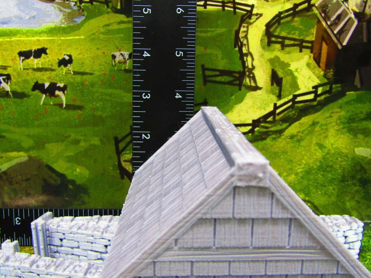 River Grist Mill Grainery Scatter Terrain Scenery 3D Printed Model 28/32mm Scale
