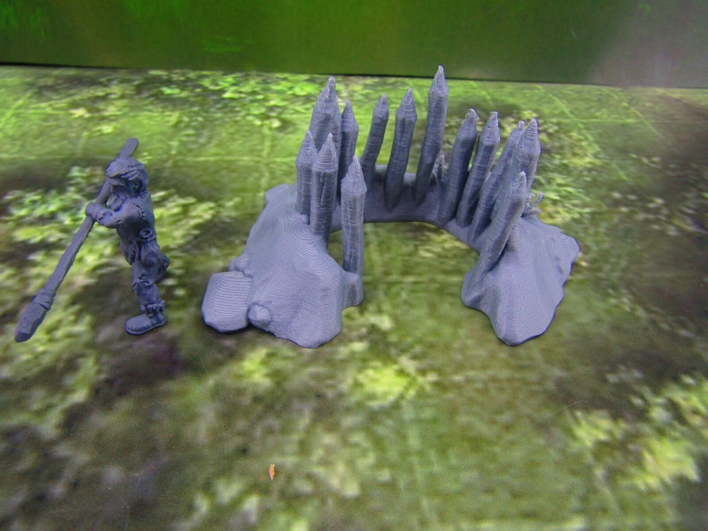 Tribal Prehistoric Caveman Hunter & Spike Trap Set Scatter Terrain Scenery