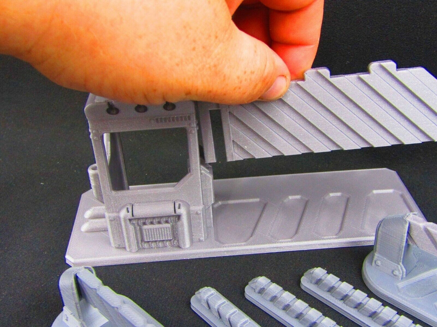 Roadblocks, Gate & Checkpoints Scenery Scatter Terrain 3D Printed Model 28/32mm