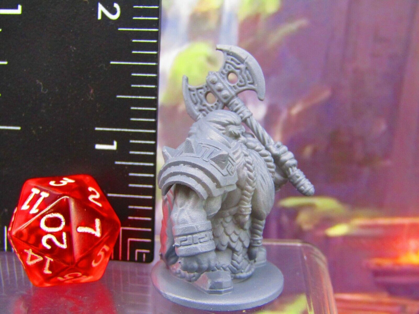 Dwarven Guard Pair Mini Miniature Figure 3D Printed Model 28/32mm Scale RPG