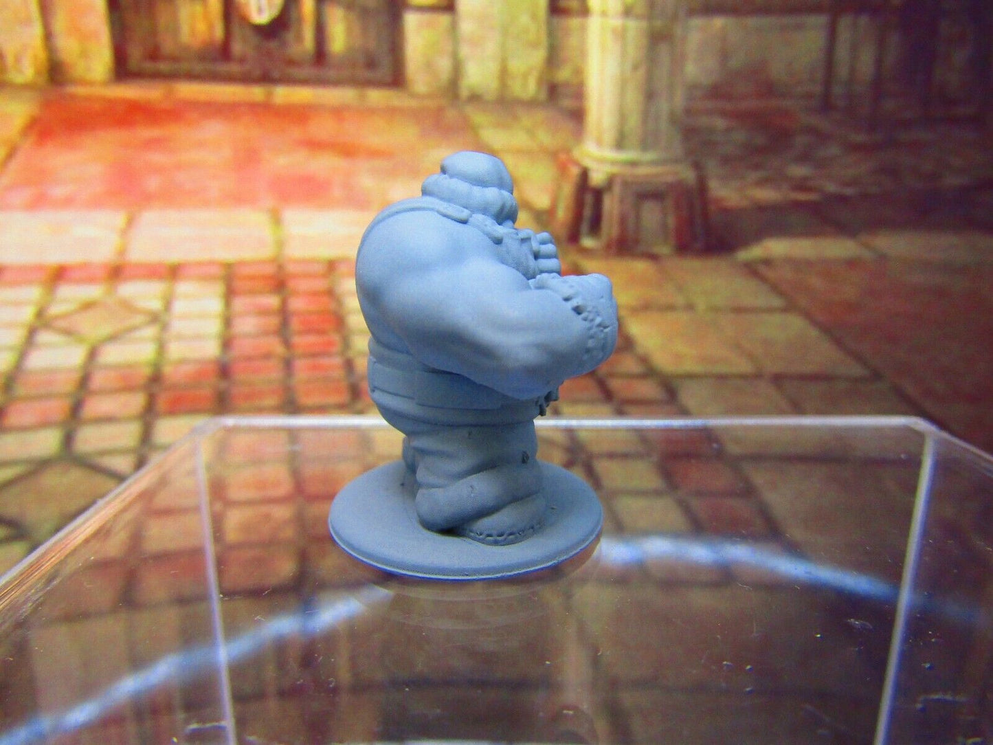 Dwarven Santa Claus Brawler Puncha Claus Mini Miniature Dwarf 3D Printed Model