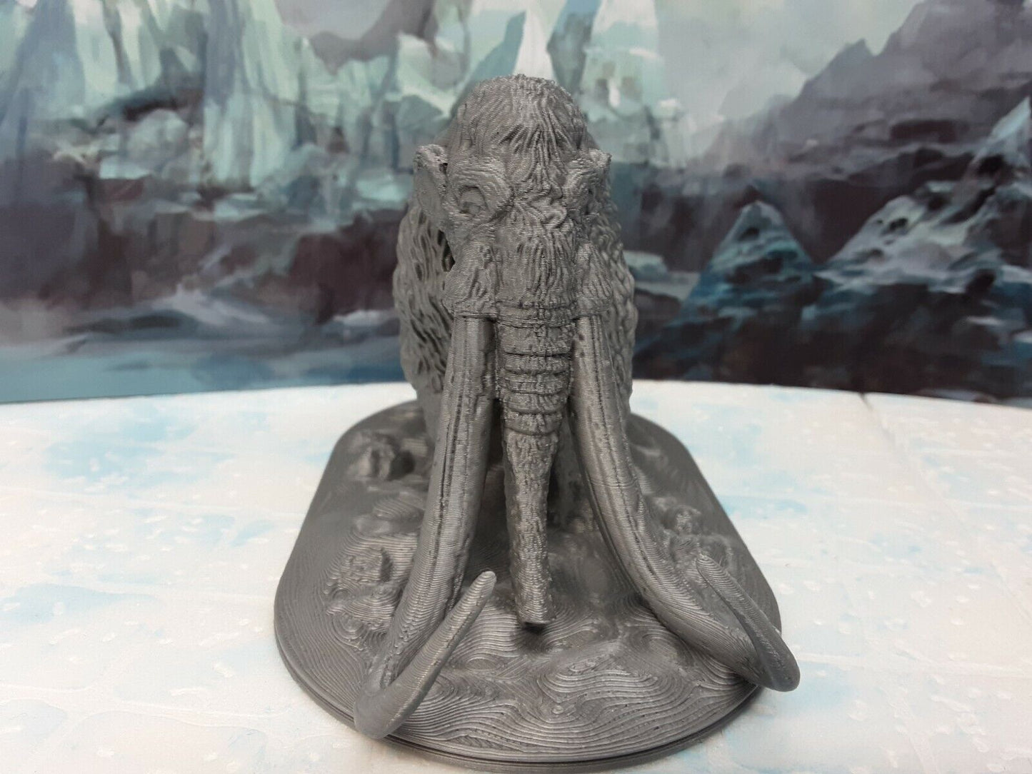 Woolly Mammoth Miniature Mini Figure Tabletop Game Piece Dungeons & Dragons