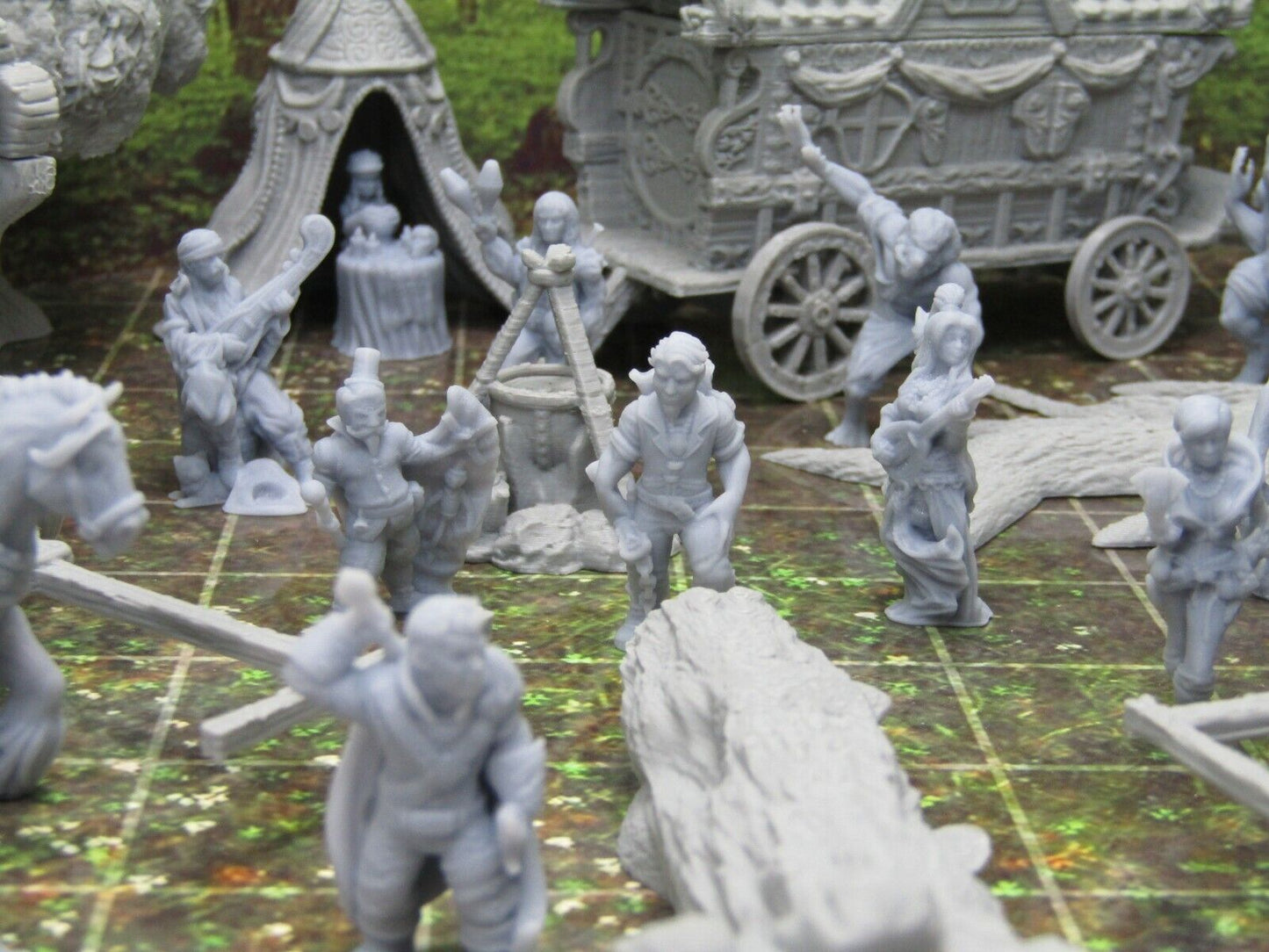 36 Piece Crimson Troupe Werewolf Set Encounter Scenery Terrain Mini Miniatures