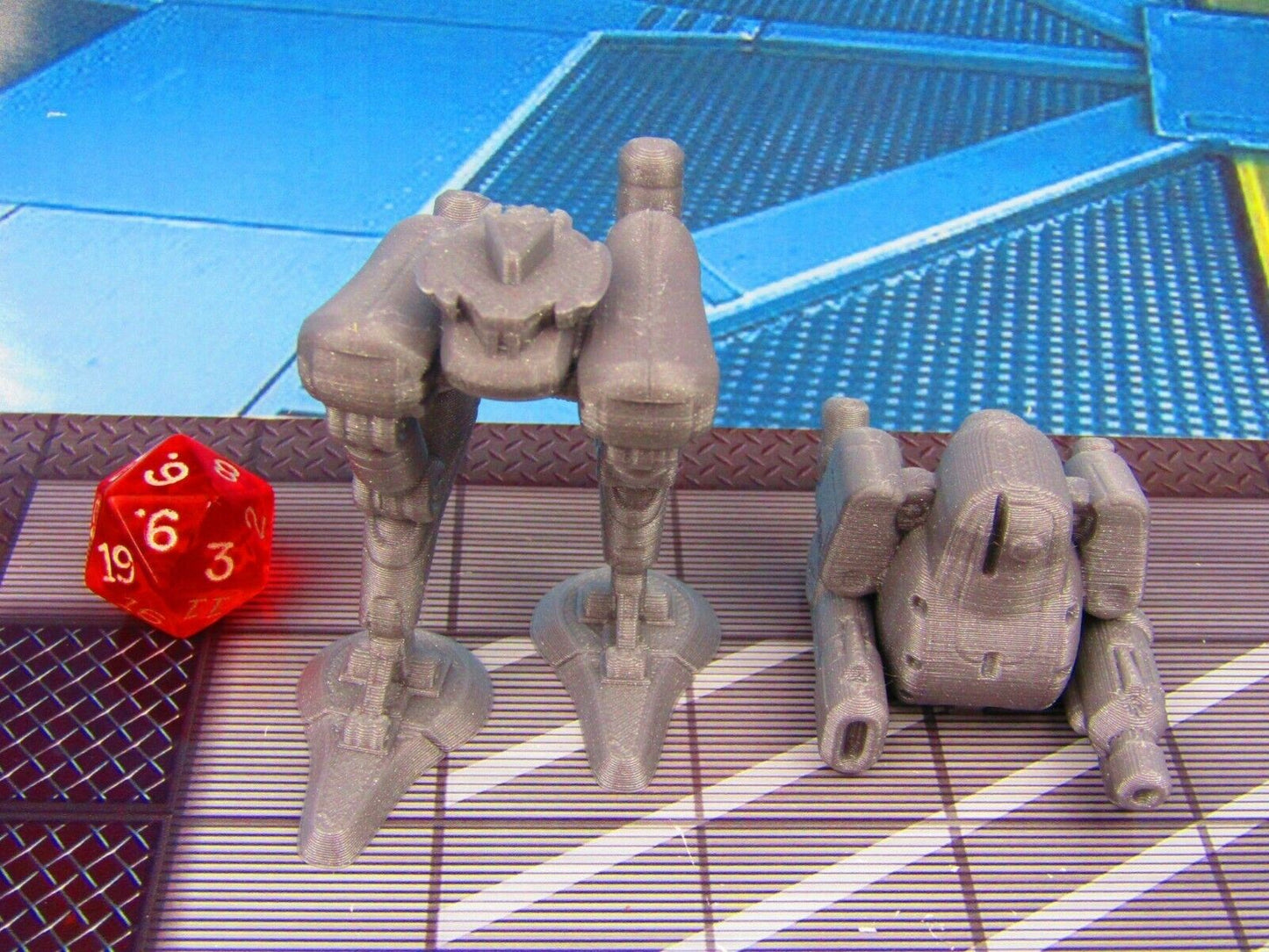 Mecha Walker Scenery Scatter Terrain 3D Printed Model 28/32mm Scale Sci Fi