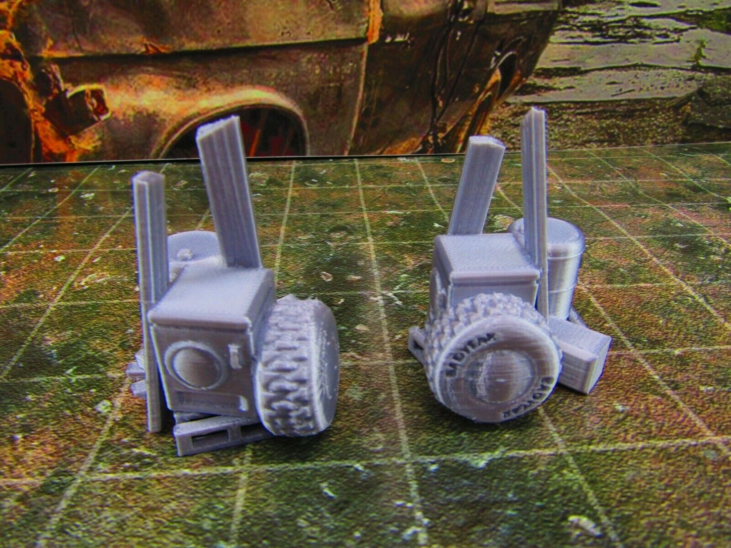 2pc Junk Street Rubble D Scatter Terrain Scenery Wasteland Apocalypse Dystopian