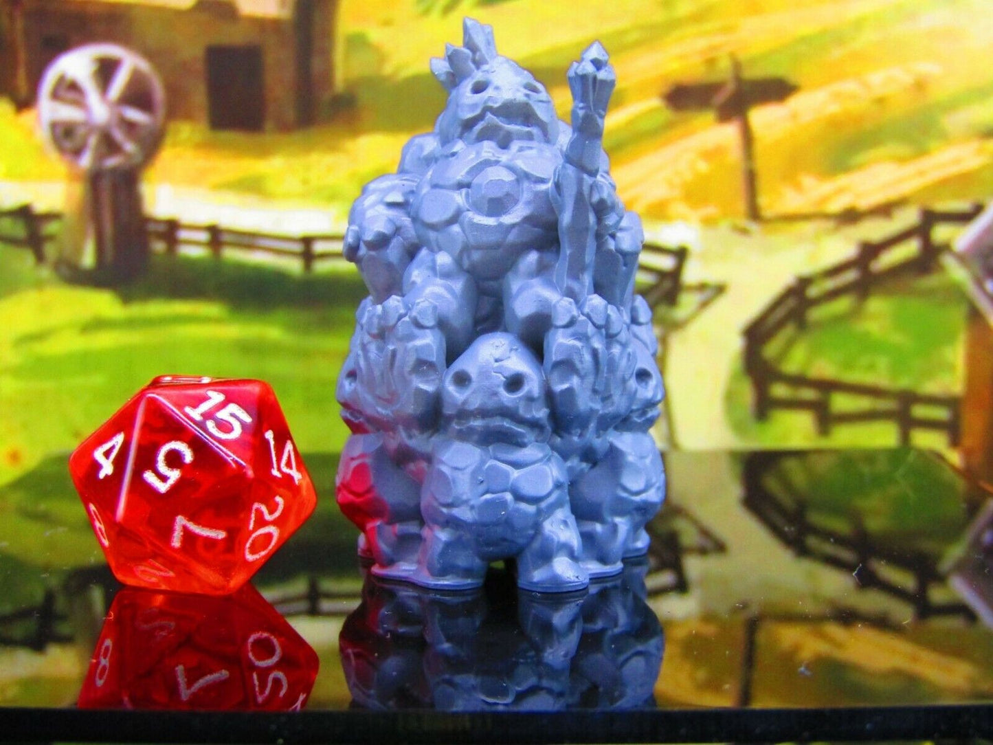 Clod King on Throne Earth Elemental Dirt Folk Mini Miniature Model Character