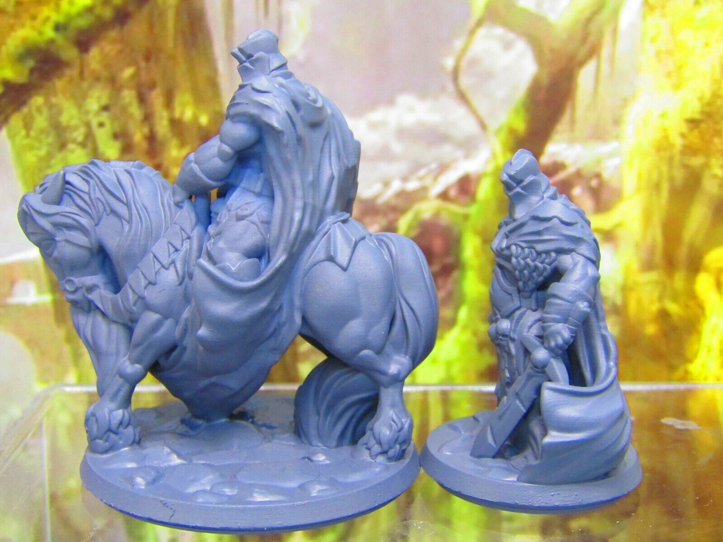 Death Knight Pair Mini Miniature Figure 3D Printed Model 28/32mm Scale Fantasy