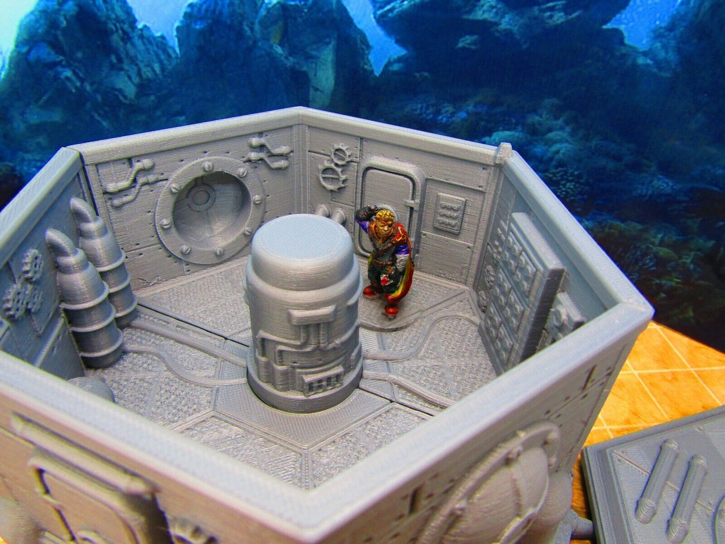 Underwater Sea Lab w/ Removable Roof 3D Printed Scatter Terrain Model 28/32mm